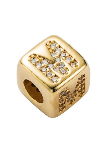 İngilizce Mektup Boncuk Bilezik Pirinç Mikro Kakma Çift Kırmızı Dize Çekme Dıy Bilezik Takı, Stil: M Çok Renkli