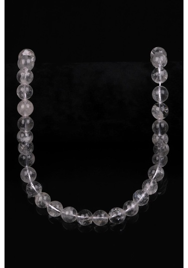 Kristal Kuvars Doğal Taş Dizi 10 Mm Küre Kesim Çok Renkli