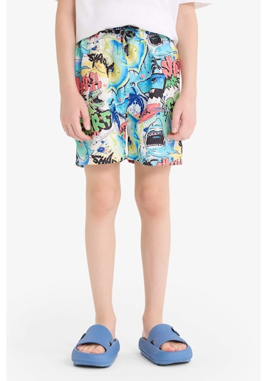 Defacto Erkek Çocuk Deniz Şortu F5856a825hser105 Ekru