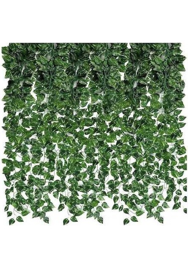 Didadodo 1m Asma Yapay Bitki 2'li Set - Ev Ofis Dekorasyon İçin Dayanıklı Ve Şık Duvar Sarmaşığı Yeşil, Küçük Boy Yeşil