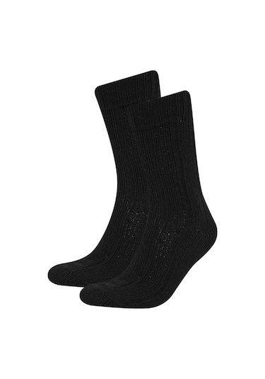 DeFacto Erkek 2'li Yün Kışlık Çorap E9000AXNSBK26