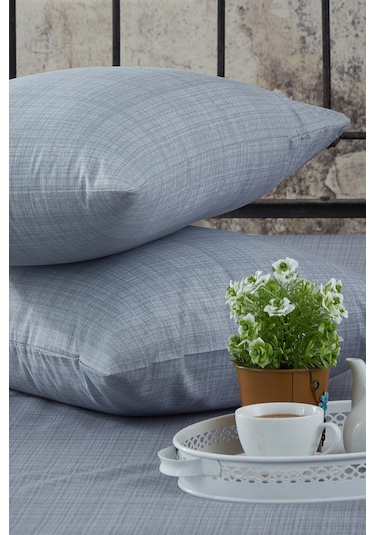 BonjardinHome 2'li 50x70 Ranforce Gri Yastık Kılıfı