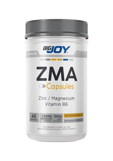 Bigjoy Zma 120 Kapsül - Magnezyum Çinko B6 Vitamini