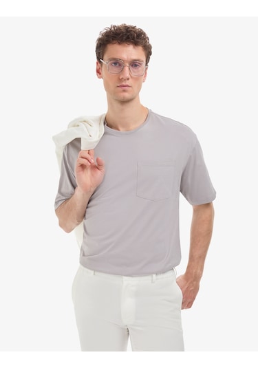 Pierre Cardin Erkek Gri Tişört Basic 50325300-vr024