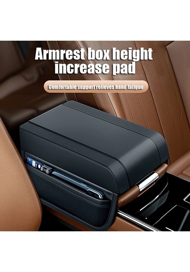 Xuweiwei 1 Adet Siyah Evrensel Deri Konsol Kolçak Koruyucu Depolamalı