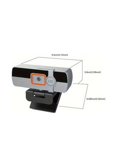 Xuweiwei Black- Hotu Usb Web Kamera Otomatik Odaklama 4k Video 360 Derece Döner Taban Pc Laptop Uyumlu