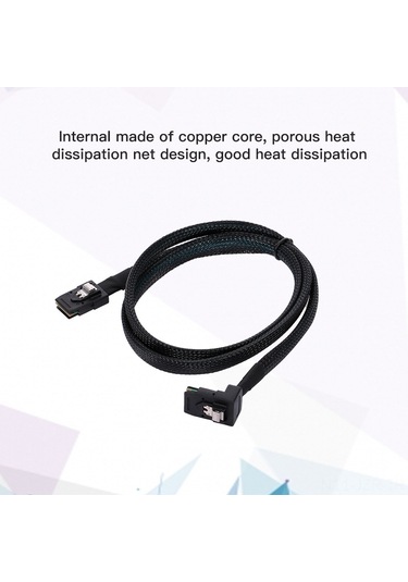 Geeroyoo Sff-8087'den Sff-8087'ye 0.5m Mınısas36p Server Veri Kablosu, 6gbps Hızlı Bakır İç Çekirdek, 4 Kanal, Veri Merkezi Ve Sunucu Uyumlu