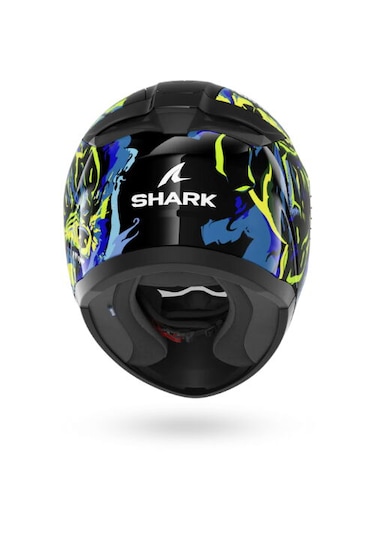 Shark Rıdıll 2 Ragıng Beast Kapalı Kask Siyah Sarı Mavi