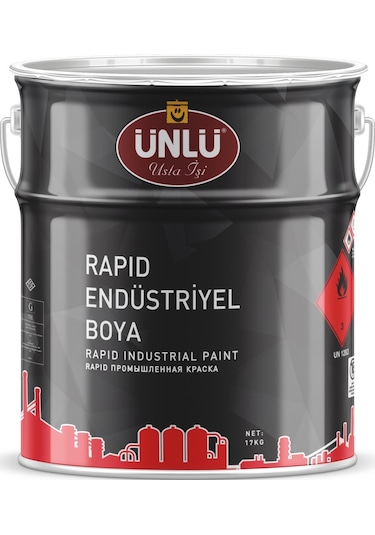 Ünlü Rapid Endüstriyel Boya Siyah 2,2L