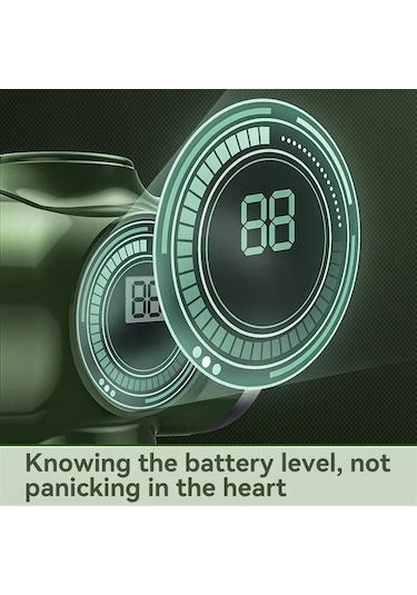 Besthome1 Kablosuz Güçlü Araç Süpürgesi - 29000pa, 120w Motor, Çift Filtreli, Pil Göstergeli Yeşil Model Yeşil Yeşil