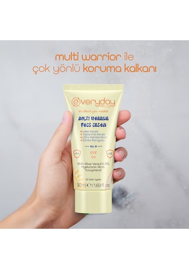 Everyday Beauty Multi Warrior 4 Etki 1 Arada Yüz Kremi 50 ML