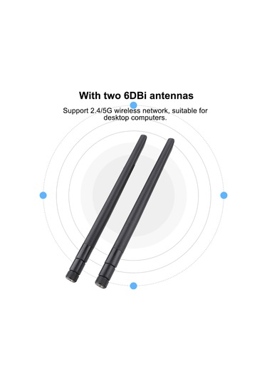 Lemestar 2 Adet M.2/ngff Ağ Kartı Kablosu + 2 Adet 6dbi Anten - Intel 9260ngw/7265ac Uyumlu, 2.4/5g Desteği, Masaüstü Bilgisayarlar İçin