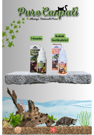 Purecanpati Kaplumbağa Kabuk & Vitamin Bakım Seti Torx-shell + Tor-axsol