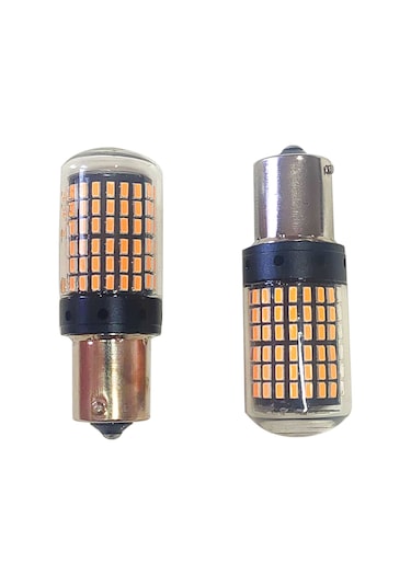 12v 93 144 Led - Tek Duy - Şeffaf Turuncu Ampul