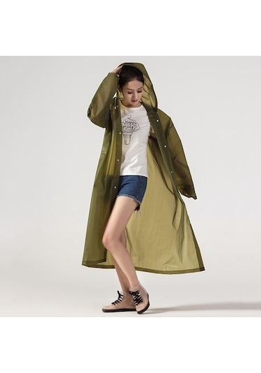 Marlux Eleven Market Raıncoat Eva Unisex Haki Yağmurluk Haki