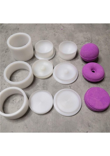 3d Şampuan Pres Çubuğu Kalıbı Plastik Sabun Yuvarlak Kalıp Donut Şeklinde Banyo Bombası Sabun Kalıbı Sabun Yapımı Diğer