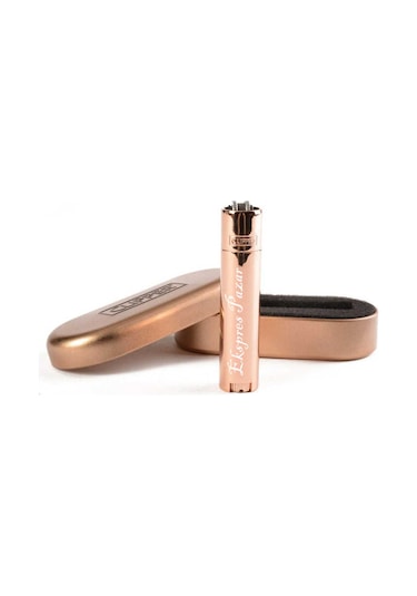 Clipper Kişiye Özel Metal Çakmak Özel Kutu ve Baskılı Rose Gold