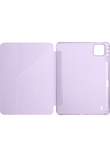 Xiaomi Pad 7 Kılıf Tri Folding Kalem Bölmeli Standlı Kılıf Tablet Kılıfı