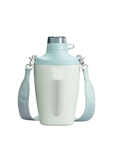 23oz Paslanmaz Çelik Seyahat Şişesi Taşınabilir Spor Su Şişesi Omuz Askılı Yeşil