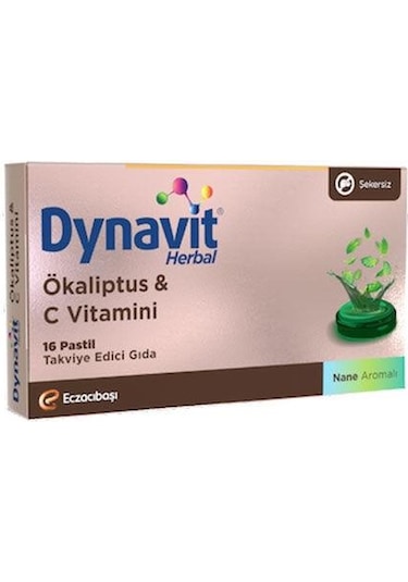 Dynavit Herbal Mentol & Okaliptus 16 Pastil
