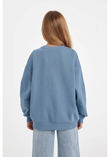 Defacto Kız Çocuk Hatsune Miku Relax Fit Bisiklet Yaka İçi Yumuşak Tüylü Sweatshirt D1120a824auın242 İndigo Defacto Kız Çocuk Hatsune Miku Relax Fit Bisiklet Yaka İçi Yumuşak Tüylü Sweatshirt D1120a824auın242 İndigo