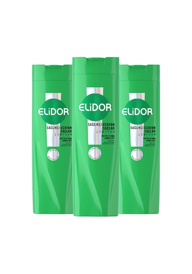 Elidor Uzayan Saçlar Bakım Şampuanı 3 x 400 ML