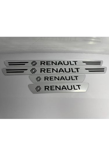 Renault Megane İle Uyumlu Kapı Eşiği Koruyucu Ön - Arka 4'lü Set