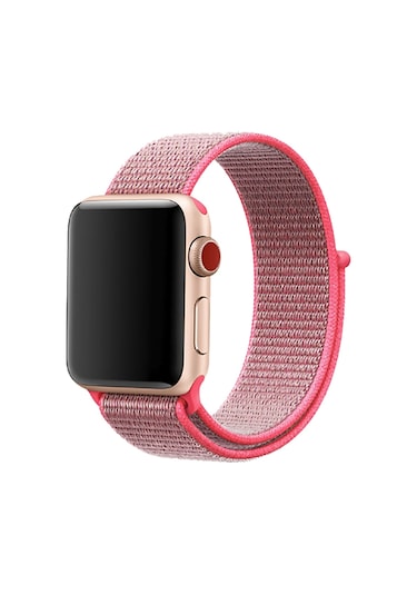 E2M Apple Uyumlu  Watch 42-44MM KRD-03 HASIR PEMBE