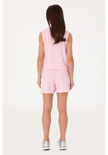 U.S. Polo Assn. Kadın Açık Pembe Modal Karışımlı Örme Şort 50306735-VR078