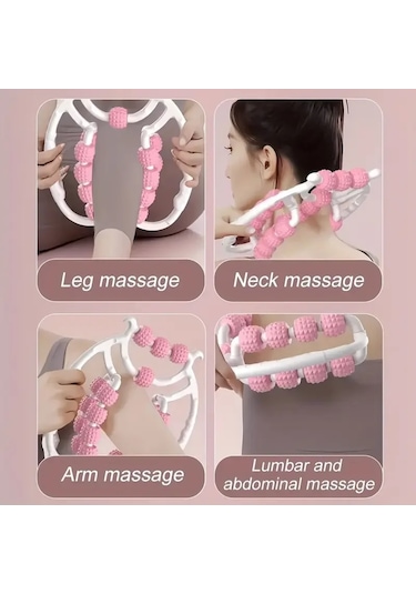 15 Tekerlekli Bacak Boyun Kol Masaj Aleti 4741 Açık Mavi