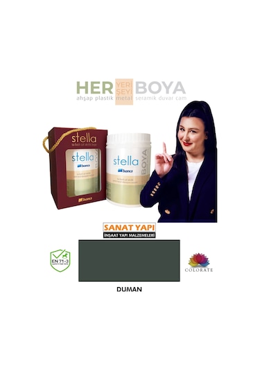 Stella Su Bazlı Akrilik Boya Duman Diğer