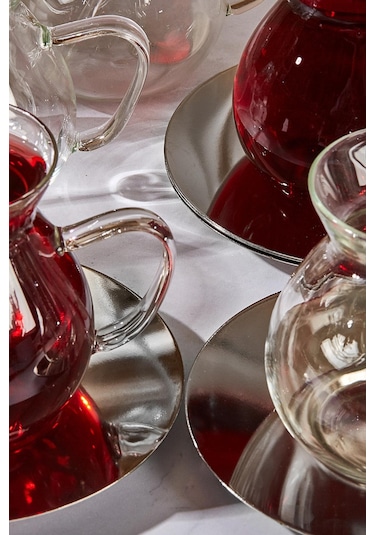 Keyf-i Ala 18 Parça 200 Ml Borosilikat Çay Seti