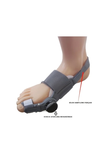 Halluks Valgus Gece Ateli Derece Ayarlı 1 Adet