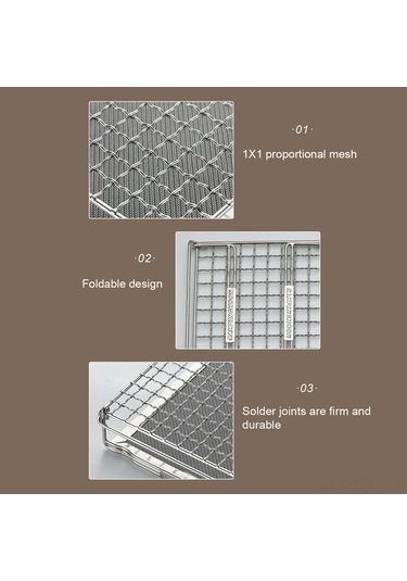Yuntech01 M Boyutlu Çelik Katlanabilir Fırın Ağı - Dışarıda Piknik Kamp İçin Evrensel Isıtma, Temizleme Kolaylıklı, Taşınabilir Mangal Ağı Çok Renkli