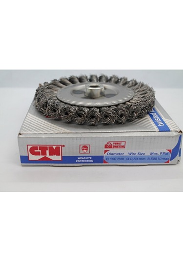 050-bd M14 Vidalı Burgulu Dairesel Fırça 150mm