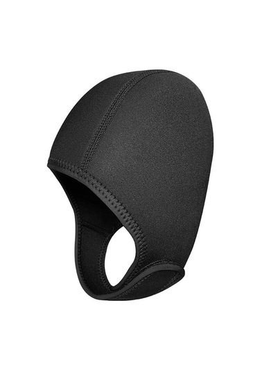 Vkemall Süngerli Su Altı Kafa Örtüsü 2.5mm Neopren-milon Karışımı Siyah My062 Su Altı Sporu İçin Isı Koruma Siyah