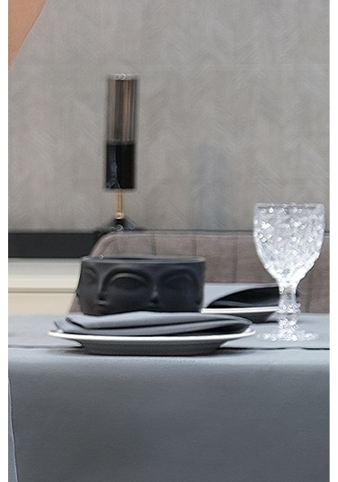 Dream Kumaş Peçete Modelleri Leke Tutmaz Kumaş Peçete Çeyiz Seti 6lı Paket Füme