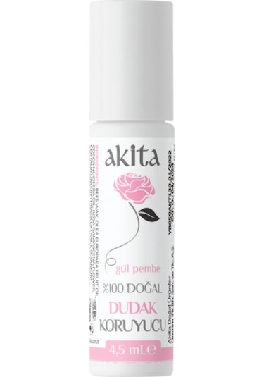 Akita Doğal Ruj Lip Balm Gül Pembe 4.5 ML