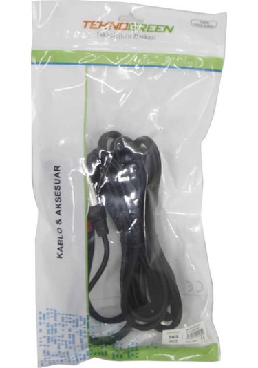 Teknogreen Tks-905 2X6.3 Mono 2Xrca E-E Kablo 5M.