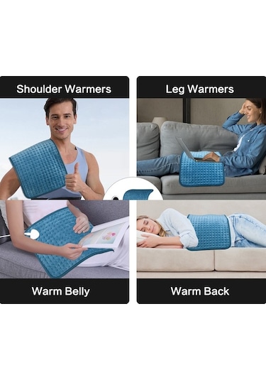 Createtech Yastığı, Lichen Isıtma Isıtma Fizyoterapi Elektrikli Elektrikli Ry Mavi