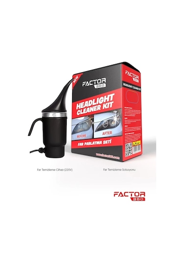 Factor 360 Plastik Far Temizleme Ve Buharlı Parlatma Cihazı