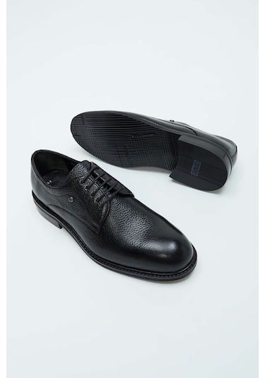 Tamer Tanca Erkek Hakiki Deri Siyah Casual Ayakkabı 183 12466 ERK AYK SK23/24 Siyah
