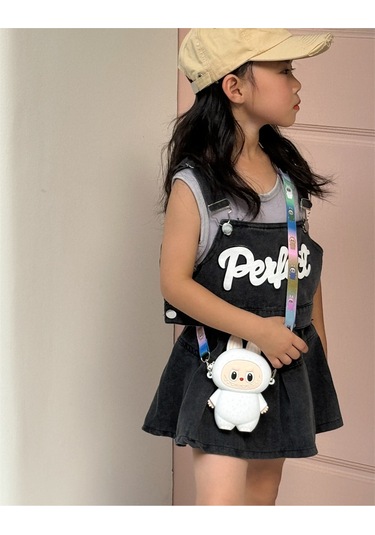 Snapbuy Silikon Bozuk Para Çantası, Labubu Şekilli Çocuk Cüzdanı Beyaz