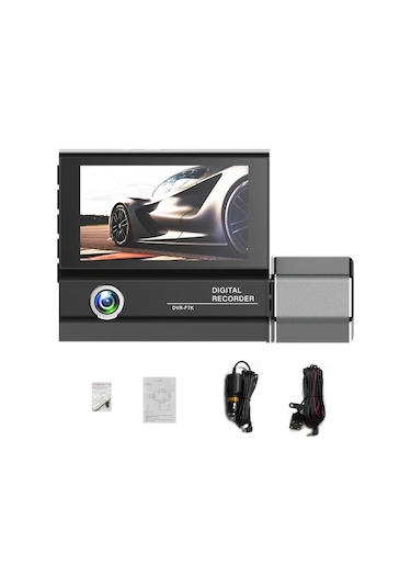 Maoyaya 3 Kameralı Araç Kamerası 4in Net Görüşlü Dikiz Aynası Kayıt Cihazı Güvenli Sürüş