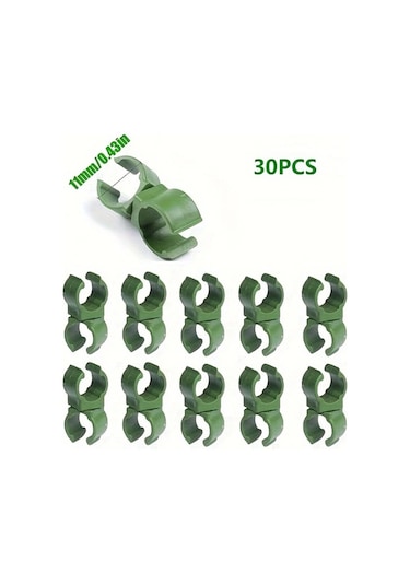 Gateesat 30 Adet 16 Mm Ayarlanabilir Bitklip Sarmaşık Ve Asma Destek Klipsi