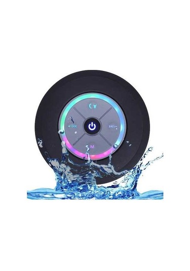 Besthome1 Siyah Ipx4 Su Geçirmez Mini Bluetooth Hoparlör - Yürüyüş Ve Parti İçin