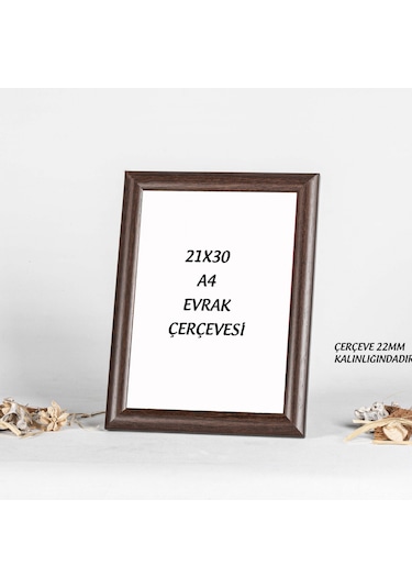 A4 Kahverengi Çerçeve 21x30