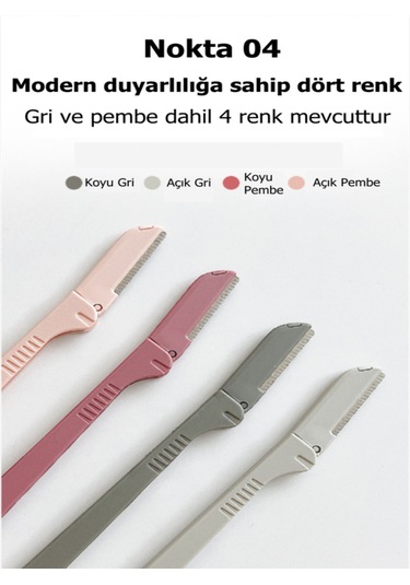 Sindo Prime Kaş Alma Tek Katlama Jilet Pembe Renk 2'li Set