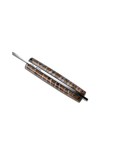 Bora Mamut Dişi Saplı Gravürlü Özel Tasarım Bıçak Sakura 2 Çok Renkli