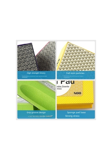 Besthome1 El İle Taş, Cam, Seramik Kenar Testere - Elektroplatiği Elmas Zımpara Bloku 400 - Ağırlıksız Hafif Zımparlama Aleti 6